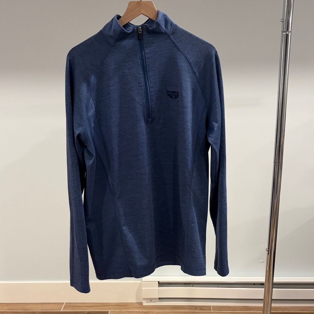 Blue Quarter-Zip Pullover